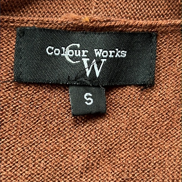 Long Knit Vest in Copper Color - Picture 3 of 7